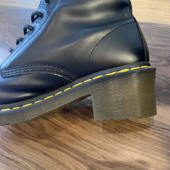 Dr. Martens Clemency 8 Eye Boots Black Smooth Leather Women's US 11 Heeled - Picture 16 of 16